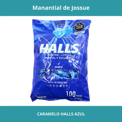 CARAMELO HALLS AZUL X100