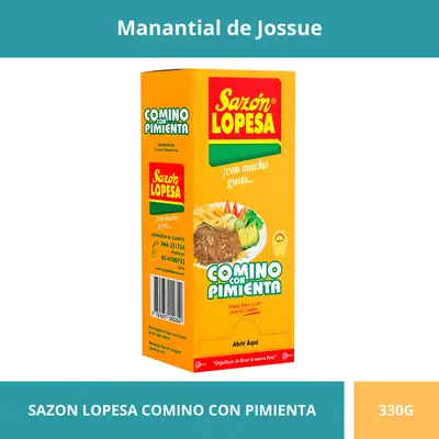 SAZON LOPESA COMINO CON PIMIENTA 330G 66UN