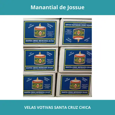 VELAS VOTIVAS SANTA CRUZ CHICA 24X6