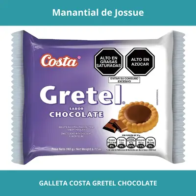 GALLETA COSTA GRETEL CHOCOLATE 192G X6UN