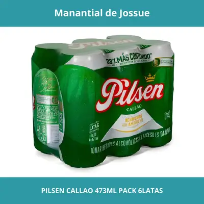 pilsen callao 473ml pack 6latas