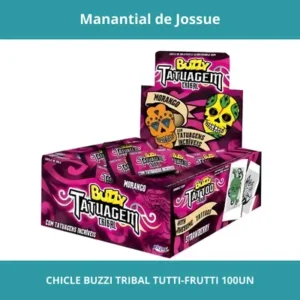 CHICLE BUZZI TRIBAL TUTTI-FRUTTI 100UN
