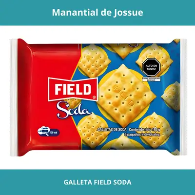 GALLETA FIELD SODA X6UN.