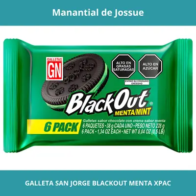 GALLETA SAN JORGE BLACKOUT MENTA XPAC