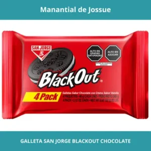 GALLETA SAN JORGE BLACKOUT CHOCOLATE 4PACK