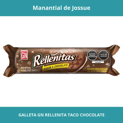 GALLETA GN RELLENITA TACO CHOCOLATE 90G X6UN