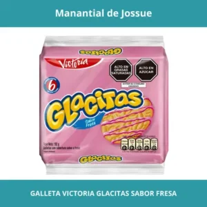 GALLETA VICTORIA GLACITAS SABOR FRESA PACK X6