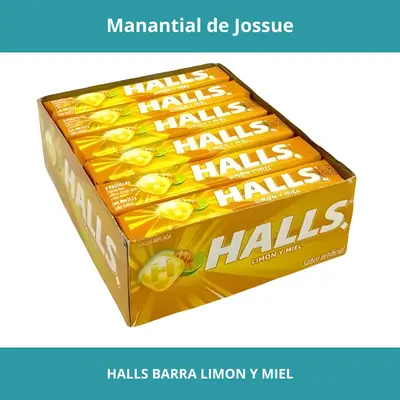 HALLS BARRA LIMON Y MIEL X12UN