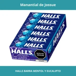 HALLS BARRA MENTOL Y EUCALIPTO X12UN