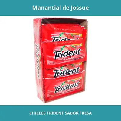 CHICLES TRIDENT SABOR FRESA X18UN