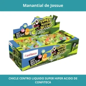 CHICLE CENTRO LIQUIDO SUPER HIPER ACIDO DE CONFITECA X40UN