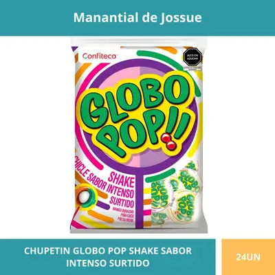 CHUPETIN GLOBO POP SHAKE SABOR INTENSO SURTIDO X24UN