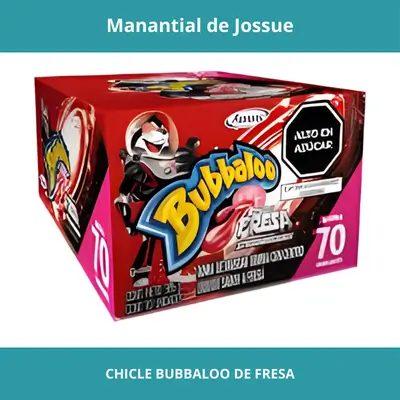 CHICLE BUBBALOO DE FRESA