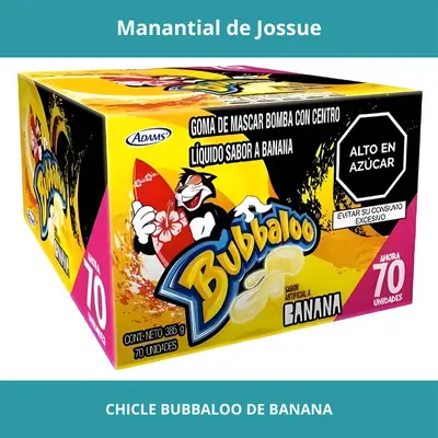 CHICLE BUBBALOO DE BANANA