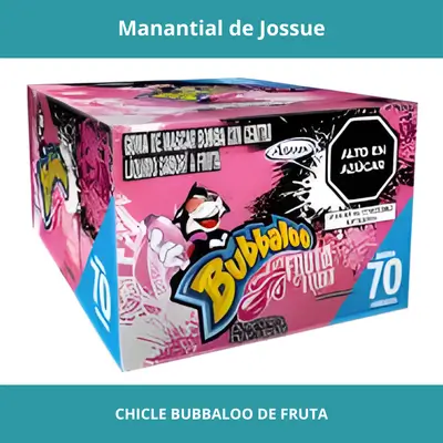 CHICLE BUBBALOO DE FRUTA