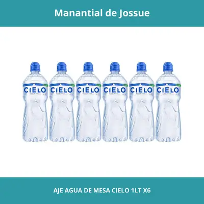 AJE AGUA DE MESA CIELO CONT.NETO 1LT X6