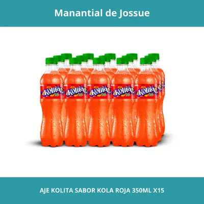 AJE KOLITA SABOR KOLA ROJA CONT.NETO 350ML X15