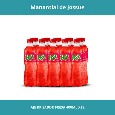 AJE KR SABOR FRESA CONT. NETO 400ML X12