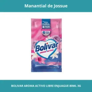 BOLIVAR AROMA ACTIVO LIBRE ENJUAGUE CONT. NETO 80ML X6
