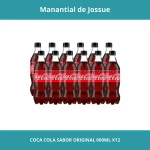 COCA COLA SABOR ORIGINAL CONT. NETO 600ML X12