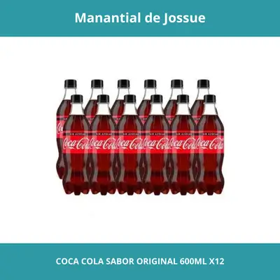 COCA COLA SABOR ORIGINAL CONT. NETO 600ML X12