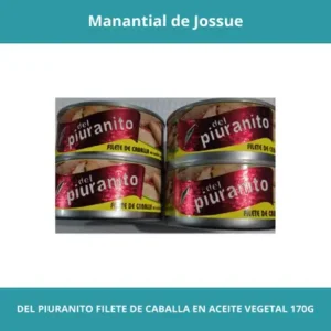 DEL PIURANITO FILETE DE CABALLA EN ACEITE VEGETALPESO NETO 170G