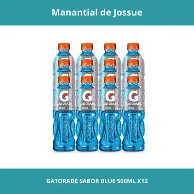GATORADE SABOR BLUE CONT.NETO 500ML X12