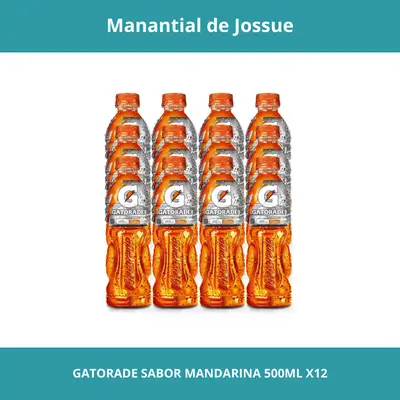 GATORADE SABOR MANDARINA CONT.NETO 500ML X12
