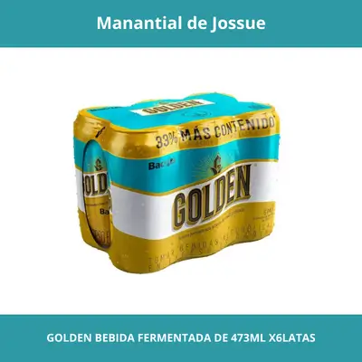 GOLDEN BEBIDA FERMENTADA DE 473ML C/U X6LATAS