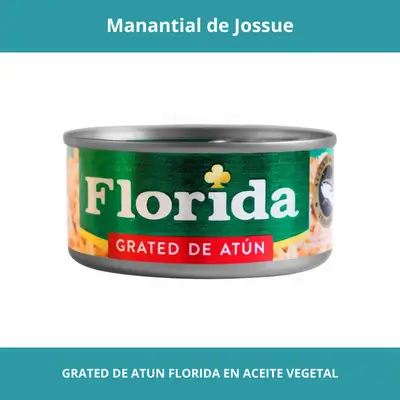 GRATED DE ATUN FLORIDA EN ACEITE VEGETAL