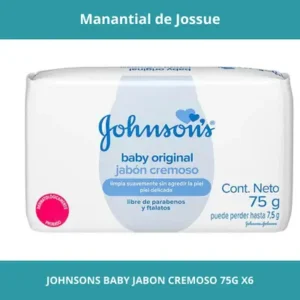 JOHNSONS BABY JABON CREMOSO CONT.NETO 75G X6