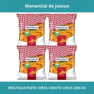 MOLITALIA PASTA CORTA CANUTO CHICO PESO NETO 235G X4