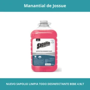 NUEVO SAPOLIO LIMPIA TODO DESINFECTANTE BEBE CONT.NETO 4.9LT