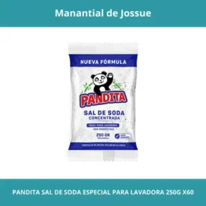 PANDITA SAL DE SODA ESPECIAL PARA LAVADORA 250G X60
