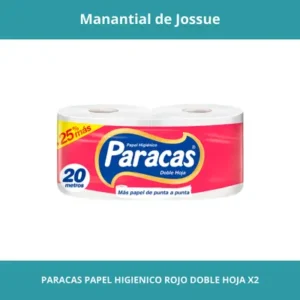 PARACAS PAPEL HIGIENICO ROJO DOBLE HOJA X2