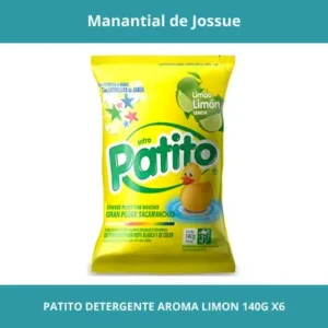 PATITO DETERGENTE AROMA LIMON PESO NETO 140G X6