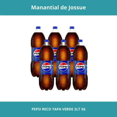 PEPSI RECO TAPA VERDE 2LT X6