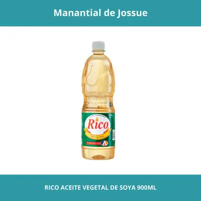 RICO ACEITE VEGETAL DE SOYA CONT.NETO 900ML
