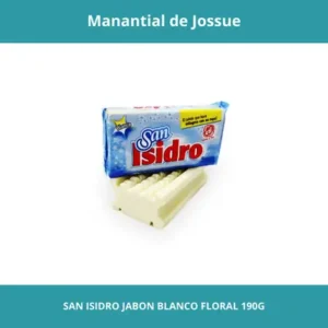 SAN ISIDRO JABON BLANCO FLORAL PESO NETO 190G