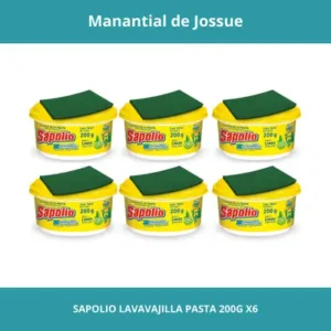 SAPOLIO LAVAVAJILLA PASTA 200G X6