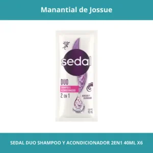 SEDAL DUO SHAMPOO Y ACONDICIONADOR 2EN1 40ML X6