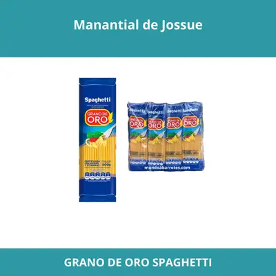 GRANO DE ORO SPAGHETTI PQTE X10KG